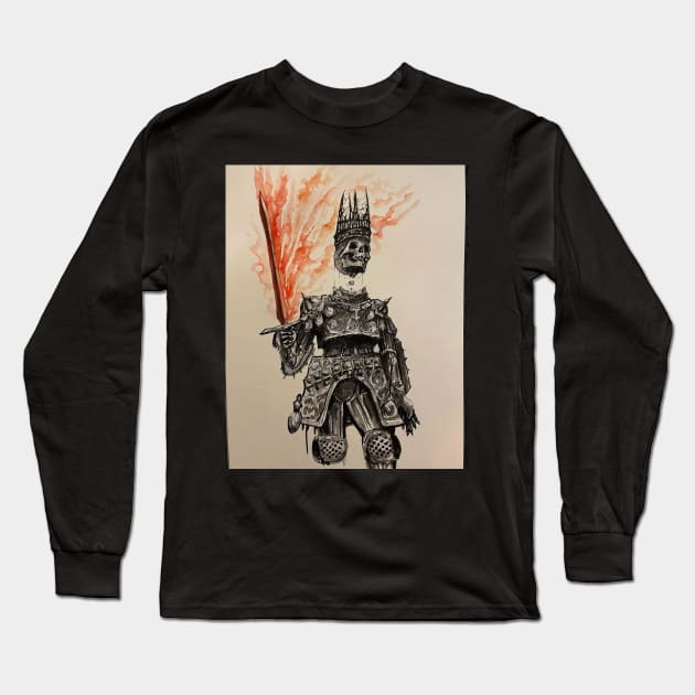 skeleton Long Sleeve T-Shirt by TheBloodEagleApparel